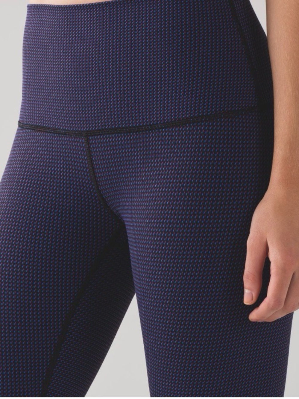 Lululemon Wunder Under High-Rise Tight 28" - Twin Stripe Purple/Blue - Size 6